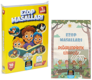 1. Sınıf Okuma Seti Ezop Masalları 10 Kitap + Değerlendirme Kitapçığı İlaveli