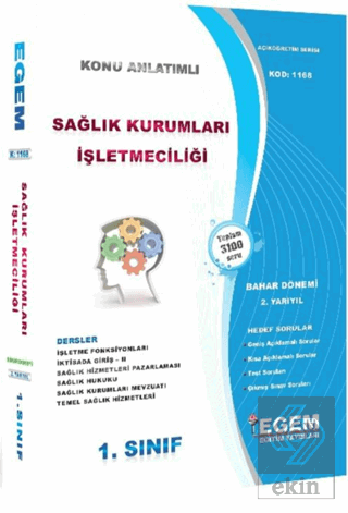 1. Sınıf Sağlık Kurumları İşletmeciliği Konu Anlat