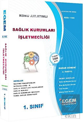 1. Sınıf Sağlık Kurumları İşletmeciliği Konu Anlat