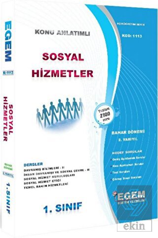 1. Sınıf Sosyal Hizmetler Konu Anlatımlı Soru Bank
