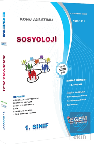 1. Sınıf Sosyoloji Konu Anlatımlı Soru Bankası (Ba