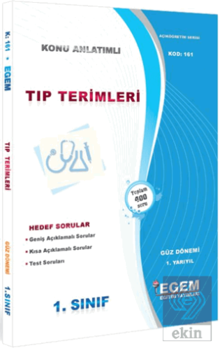 1. Sınıf Tıp Terimleri Konu Anlatımı