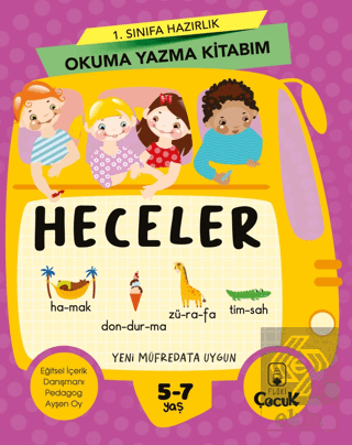 1. Sınıfa Hazırlık Okuma Yazma Kitabım Heceler