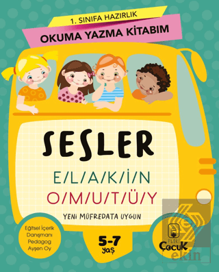 1. Sınıfa Hazırlık Okuma Yazma Kitabım Sesler