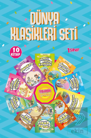 1.Sınıflar için Dünya Klasikleri Seti – 10 Kitap