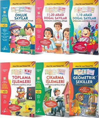 1. Sınıflar İçin Pratik Matematik Serisi - 6 Kitap