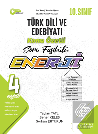 10. Enerji Türk Dili ve Edebiyatı Konu Özetli Soru Fasikülleri (4 Fasikül)