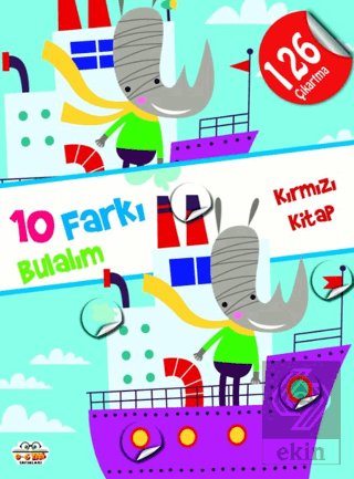 10 Farkı Bulalım - Kırmızı Kitap