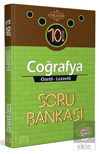 10. Sınıf Coğrafya Özetli Lezzetli Soru Bankası