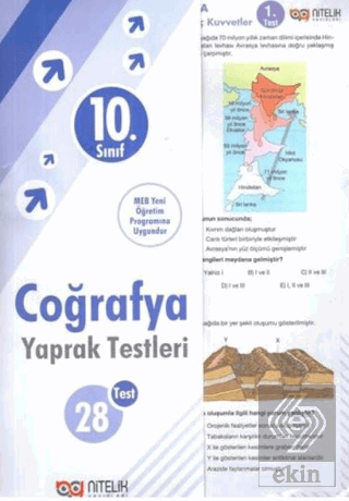 10. Sınıf Coğrafya Yaprak Testleri Kolektif Nitelik Yayınları - Bayili