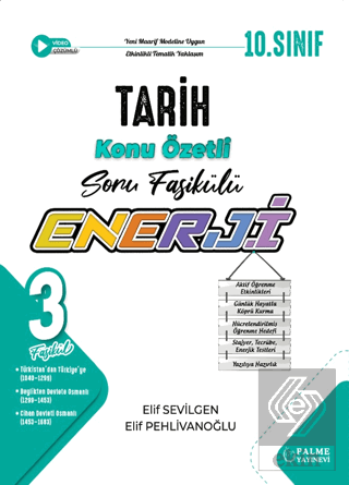 10. Sınıf Enerji Tarih Konu Özetli Soru Fasikülleri (3 Fasikül)