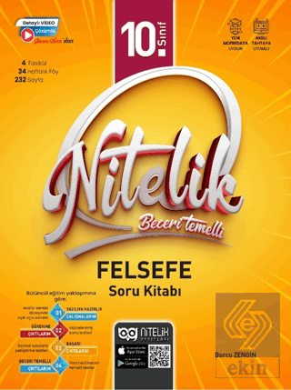 10. Sınıf Felsefe Beceri Temelli Soru Kitabı