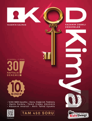 10. Sınıf Kimya KOD 30 Deneme