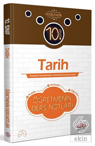 10. Sınıf Tarih Öğretmenin Ders Notları