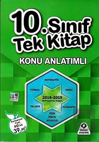 10. Sınıf Tek Kitap Konu Anlatımlı