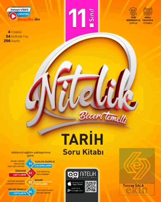 11. Sınıf Beceri Temelli Tarih Soru Kitabı Tuncay Sala Nitelik Yayınla