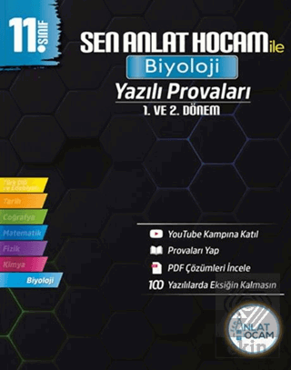 11. Sınıf Biyoloji Sen Anlat Hocam Yazılı Provaları