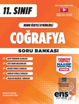 11. Sınıf Coğrafya Konu Özetli Etkinlikli Soru Bankası