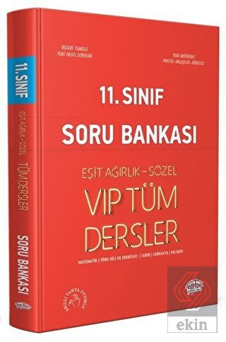 11. Sınıf Eşit Ağırlık - Sözel VIP Tüm Dersler Sor
