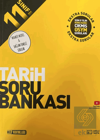 11. Sınıf Tarih Soru Bankası Kolektif Hız Yayınları Satın Al - ekinkit