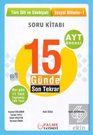 15 Günde Son Tekrar Türk Dili ve Edebiyatı - Sosya