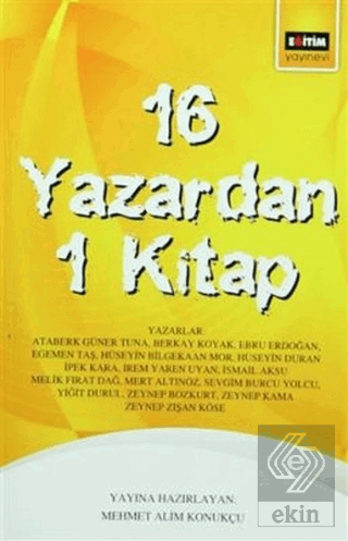 16 Yazardan 1 Kitap
