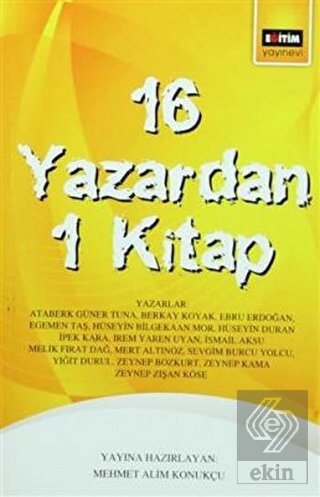 16 Yazardan 1 Kitap