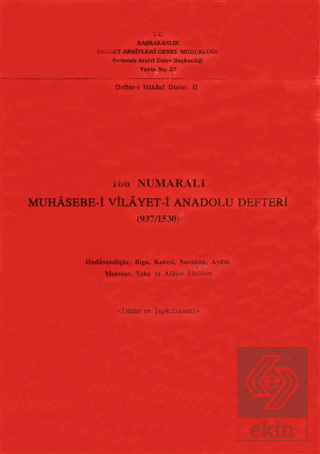 166 Numaralı Muhasebe-i Vilayet-i Anadolu Defteri (937 / 1530)
