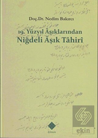 19. Yüzyıl Aşıklarından Niğdeli Aşık Tahiri