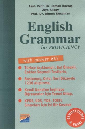 2. EL ÜRÜNDÜR!!!!! English Grammar For Proficiency With Answer Key /
