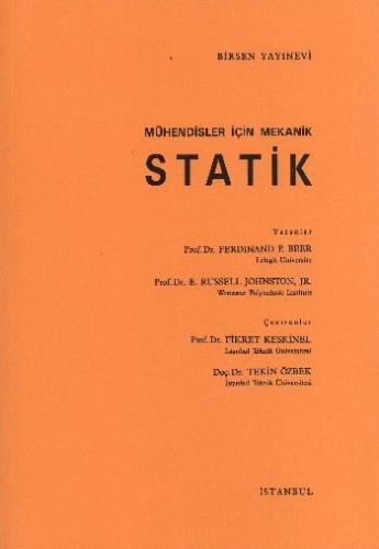 2. EL ÜRÜNDÜR!!!!! Mühendisler İçin Mekanik Statik