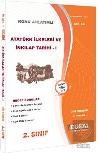 2. Sınıf 3. Yarıyıl Atatürk İlkeleri ve İnkılap Ta