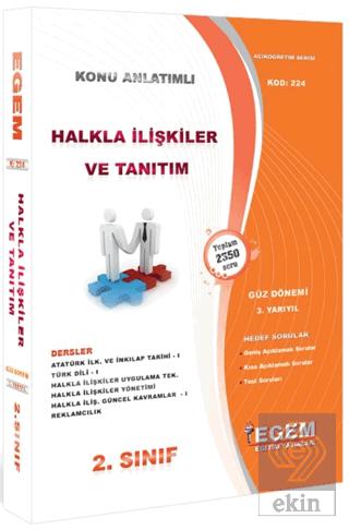 2. Sınıf 3. Yarıyıl Halkla İlişkiler ve Tanıtım Ko