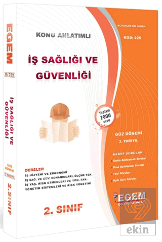 2. Sınıf 3. Yarıyıl İş Sağlığı ve Güvenliği Konu A
