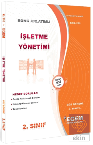 2. Sınıf 3. Yarıyıl İşletme Yönetimi Konu Anlatıml