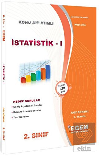 2. Sınıf 3. Yarıyıl İstatistik 1 Konu Anlatımlı So