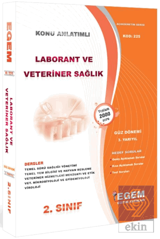 2. Sınıf 3. Yarıyıl Laborant ve Veteriner Sağlık K