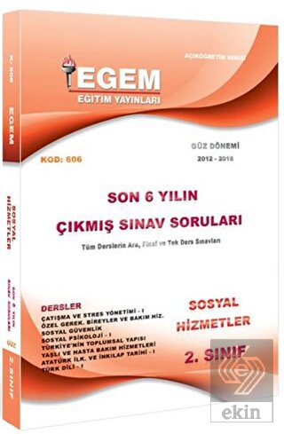 2. Sınıf 3. Yarıyıl Sosyal Hizmetler Son 6 Yılın Ç