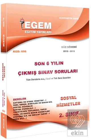 2. Sınıf 3. Yarıyıl Sosyal Hizmetler Son 6 Yılın Ç