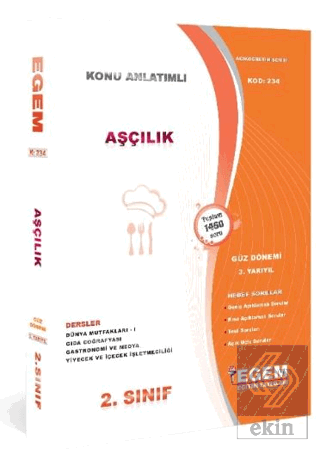 2. Sınıf Aşçılık Güz Dönemi 3. Yarıyıl Tüm Dersler Konu Anlatımlı Soru