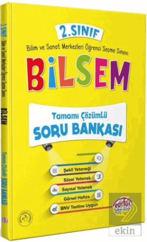 2. Sınıf BİLSEM Tamamı Çözümlü Soru Bankası Editör