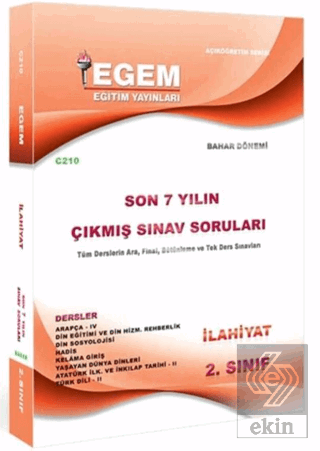 2. Sınıf İlahiyat Bahar Dönemi Çıkmış Sınav Sorula