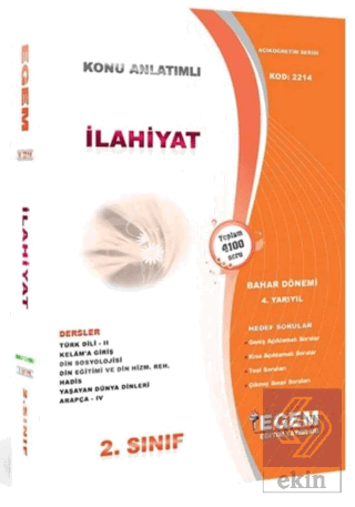 2. Sınıf İlahiyat Bahar Dönemi Konu Anlatımlı Soru