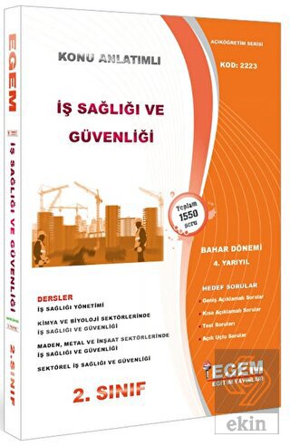 2. Sınıf İş Sağlığı ve Güvenliği Bahar Dönemi (222