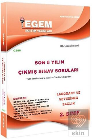2. Sınıf Laborant ve Veteriner Sağlık Son 6 Yılın