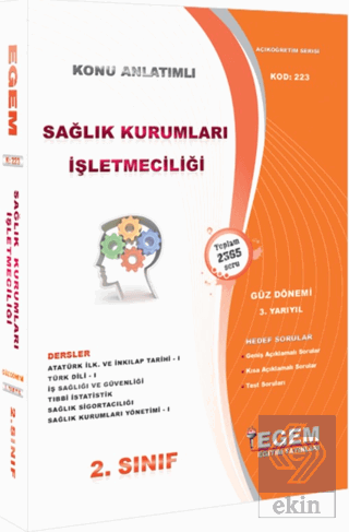 2. Sınıf Sağlık Kurumları İşletmeciliği Konu Anlat