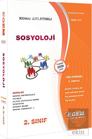 2. Sınıf Sosyoloji Konu Anlatımlı Soru Bankası-güz