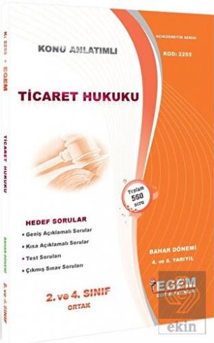 2. Sınıf Ticaret Hukuku (Bahar Dönemi) Konu Anlatı