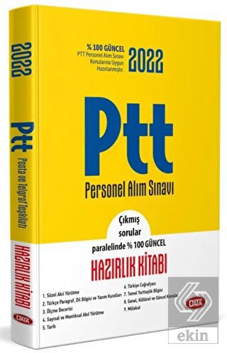 2019 PTT Personel Alım Sınavı Hazırlık Kitabı + Mü