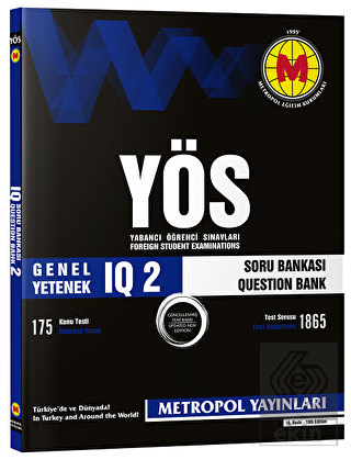 2019 YÖS Genel Yetenek IQ-2 Soru Bankası